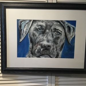 Beloved Labrador painting